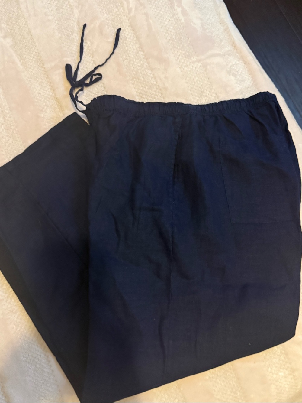 J. Crew Navy Cropped Drawstring Pants